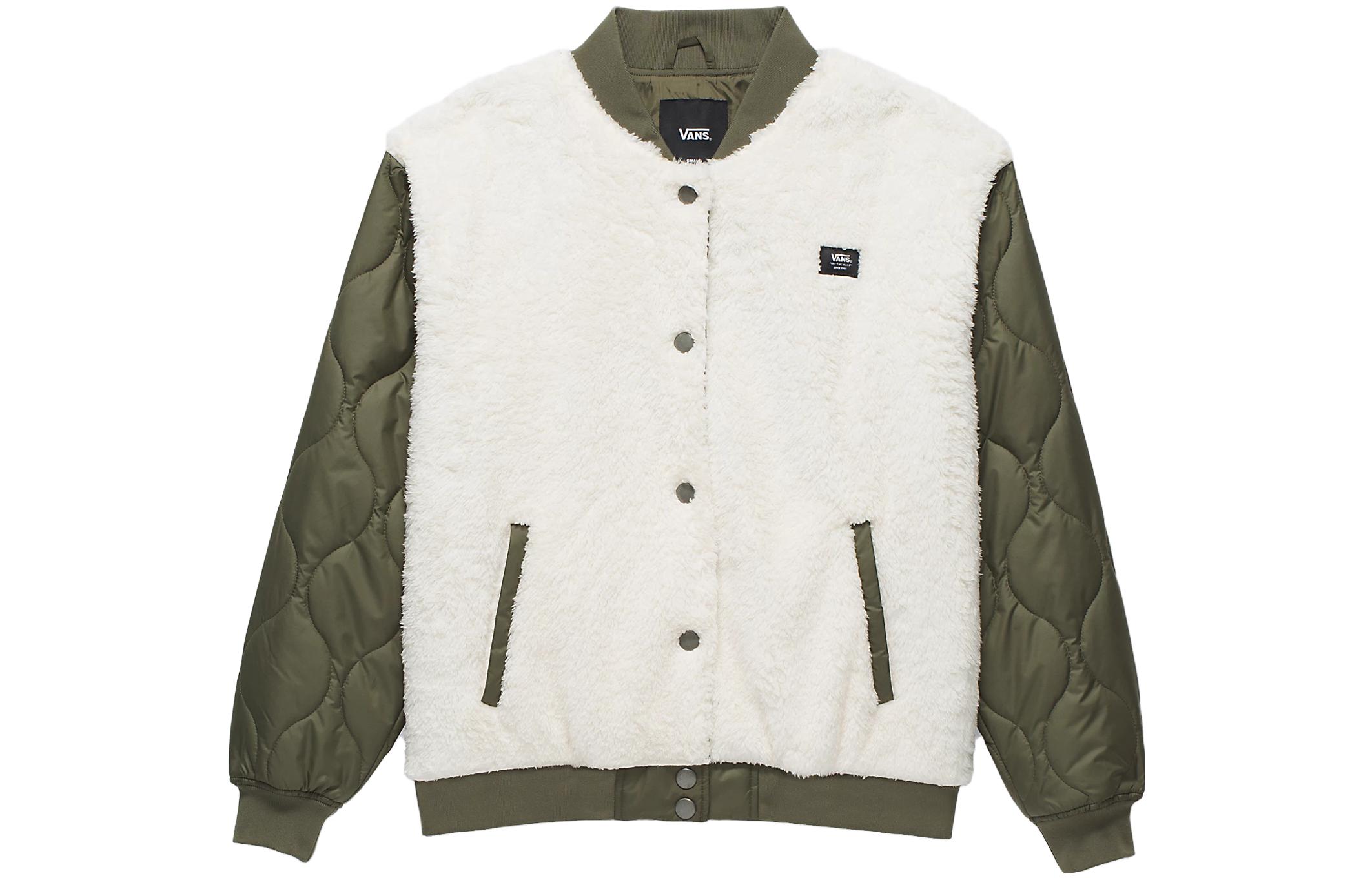 Женская куртка Vans Vans Kasia Bomber Jacket (бело-зеленая)