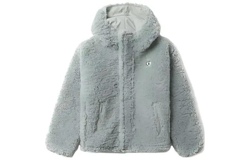 Bape Sherpa Hoodie Jacket Pink