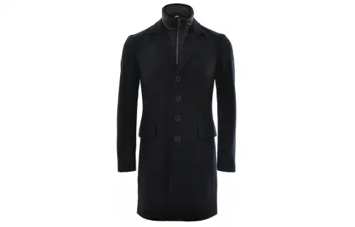 Burberry Coats Women's Black Lapel Moderate Straight Fit