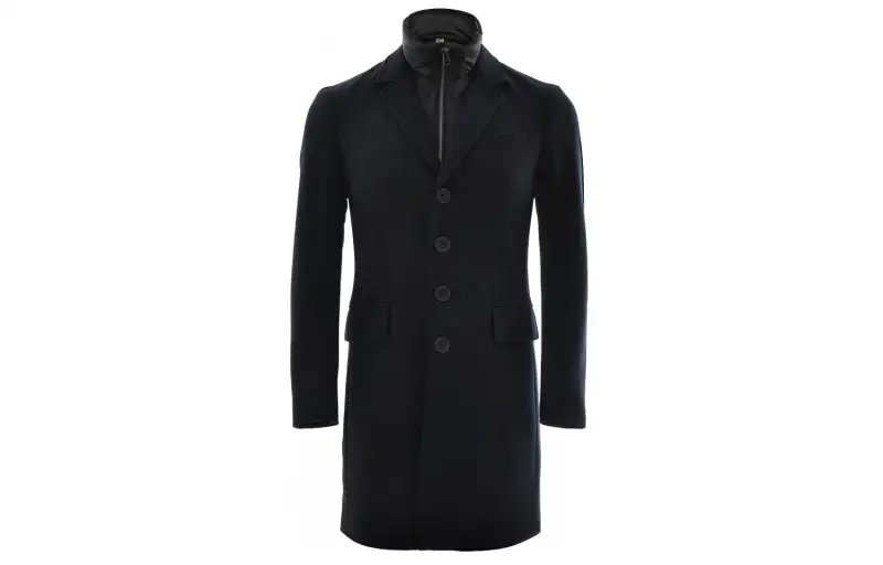 Burberry Coats Women's Black Lapel Moderate Straight Fit