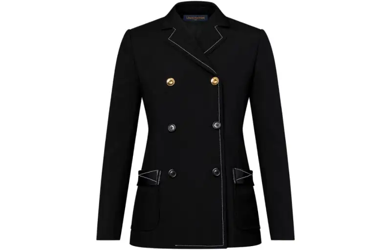 LOUIS VUITTON Business Suit Coat Women's Black