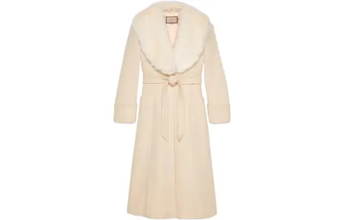 GUCCI Belted Rolled-Up Cuff Coat