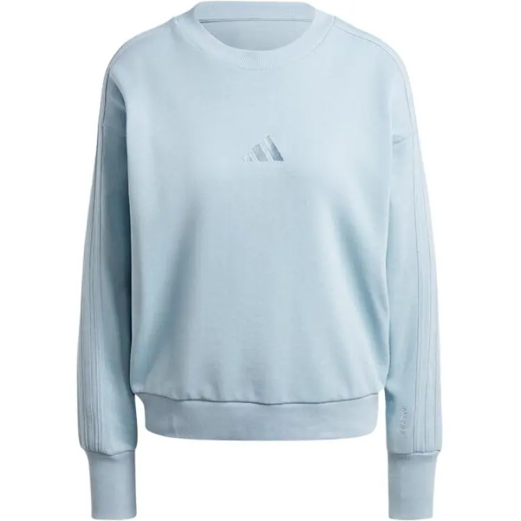 Adidas Sweatshirts Women's Blue Crew Neck Moderate Regular