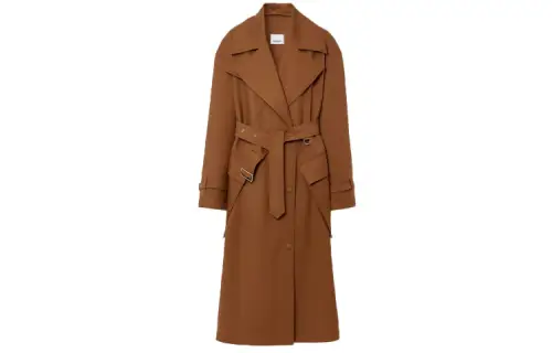 Burberry Coats Women's Beige Lapel Moderate