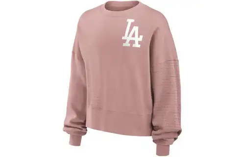 Nike MLB Collaboration Sweatshirt Los Angeles Dodgers Women's Pink