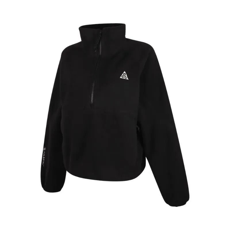 Nike ACG Wolf Tree Sweatshirts Women's Black Stand Collar Moderate Other