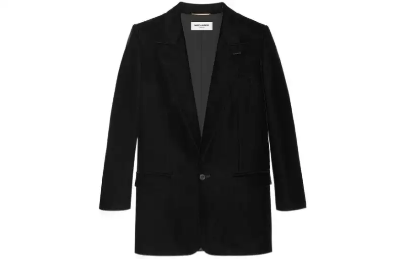 SAINT LAURENT SS22 Business Suit Coat Women's Black