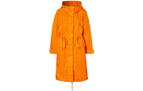 Burberry Coats Women's Deep Orange Moderate Straight Fit