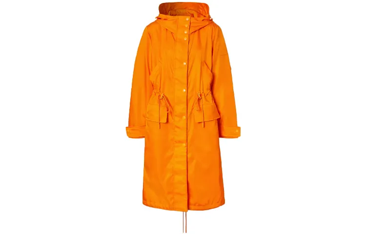 Burberry Coats Women's Deep Orange Moderate Straight Fit