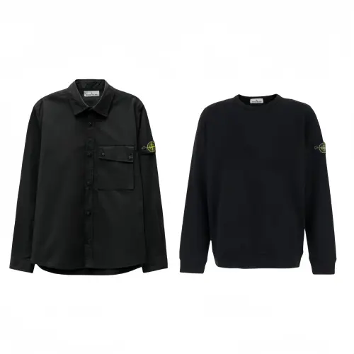 STONE ISLAND Casual Sportswear Unisex Black