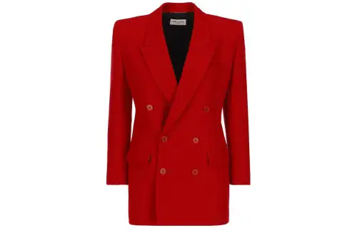 double-breasted tailored blazer