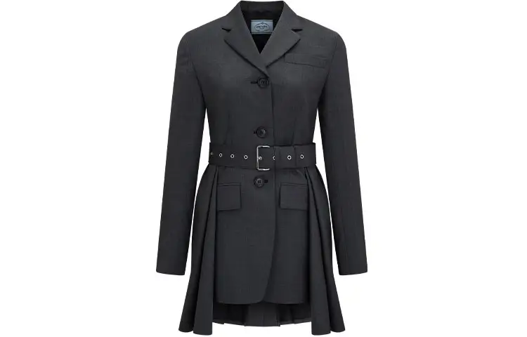 PRADA FW21 Coat Women's Slate Gray