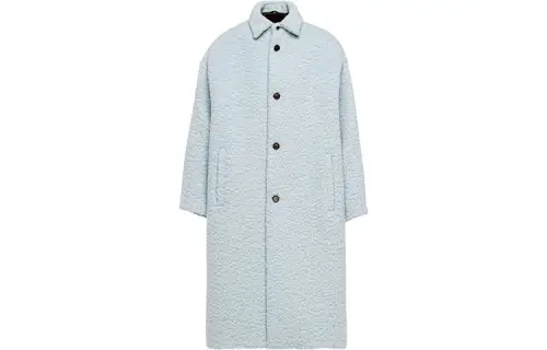 PRADA Coats Women's Blue Lapel Moderate