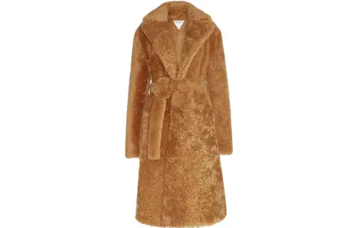 Bottega Veneta Coats Women's Camel Lapel Moderate