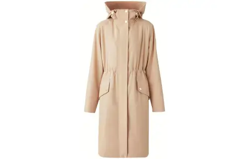 Burberry Hooded Gabardine Parka Coat