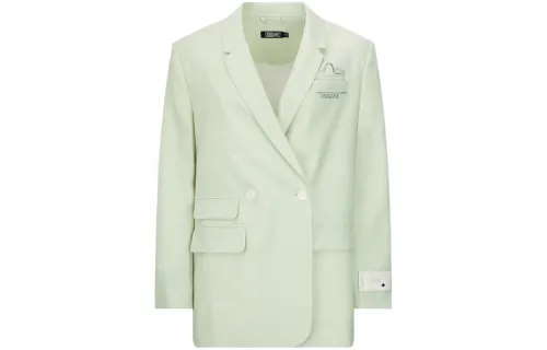 EVISU Business Suits Women's Grass Green Suit Collar Moderate Other