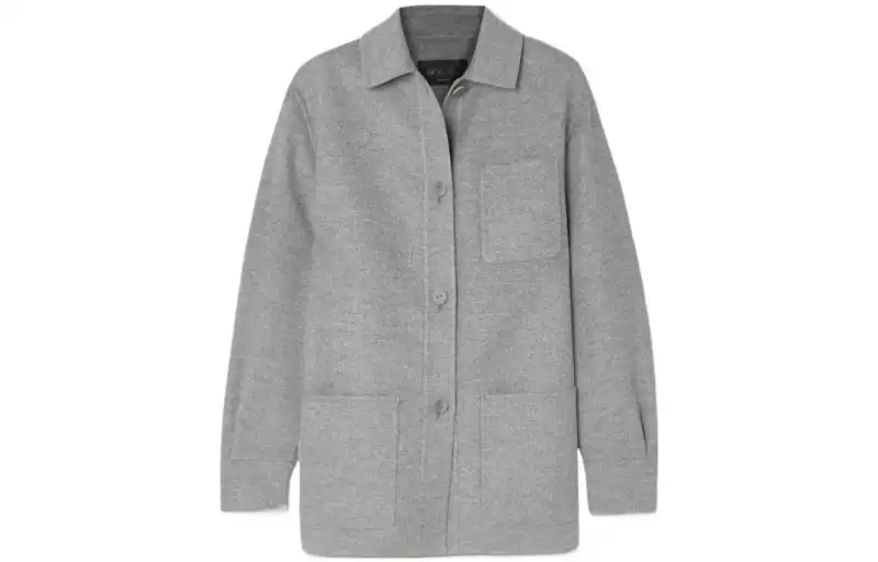 Loro Piana Coats Women's Gray Lapel Moderate Straight Fit