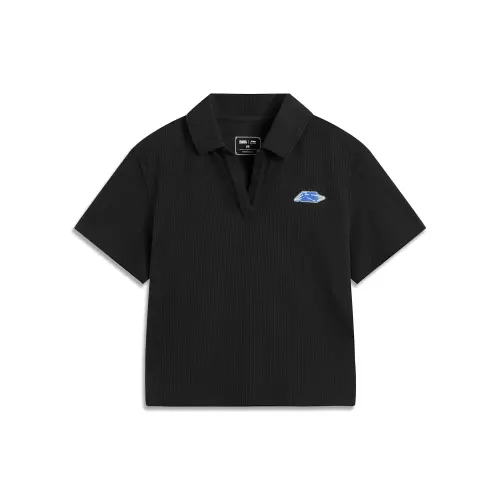 Li Ning x LEAGUE OF LEGENDS Sports Life Collection Polo Shirt Women's Black