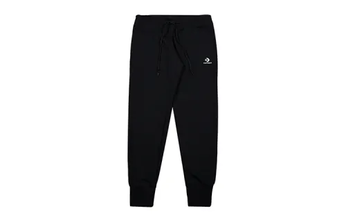 Converse Knitted Sweatpants Women's Black Moderate Cuffed Pants