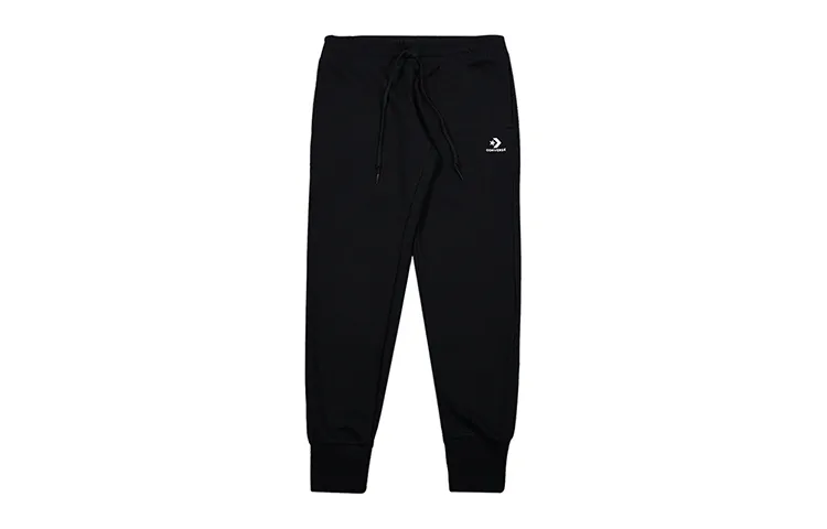 Converse Knitted Sweatpants Women's Black Moderate Cuffed Pants
