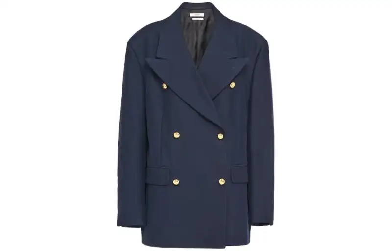 Prada double-breasted cotton blazer