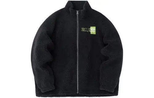 ANTA Life Collection Velvet Jackets Women's Black Stand Collar