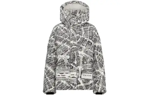 DIOR Puffer Jacket Women's Multicolor