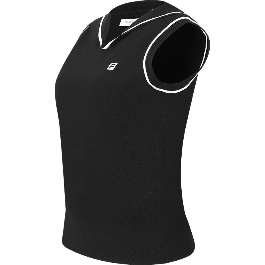 FILA Vests Women's Black V Neck Moderate Other
