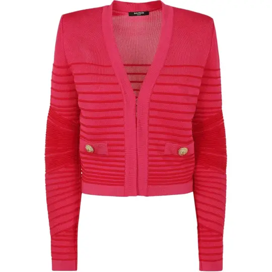 Balmain Edge To Edge Knit Cardigan
