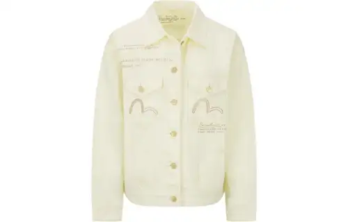 EVISU Denim Jacket Women's Light Yellow