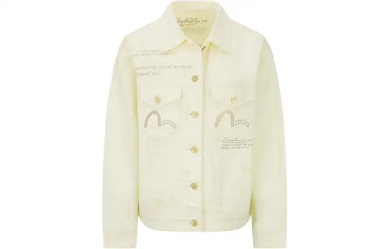 EVISU Denim Jacket Women's Light Yellow
