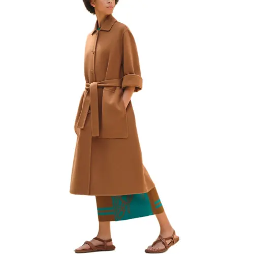 HERMES SS24 Coat Women's Caramel