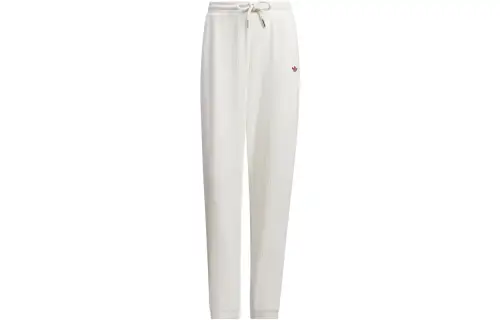 Adidas Originals Knitted Sweatpants Women's White Moderate Skinny Pants