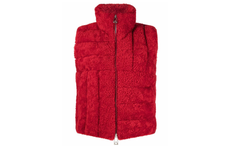 Bottega Veneta Quilted Zip Up Sleeveless Jacket