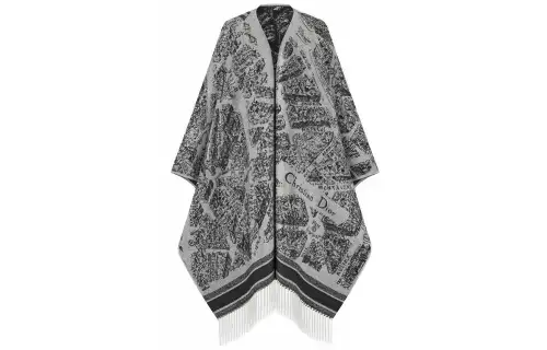 DIOR Cloaks Women's Gray Moderate