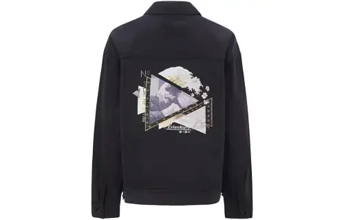 EVISU Loose Fit Denim Jacket Women's Black