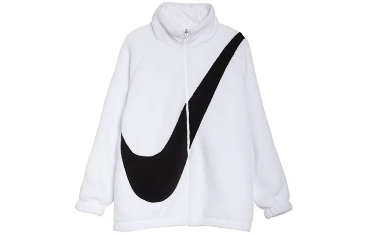Nike Velvet Jackets Women's Stand Collar Thickened