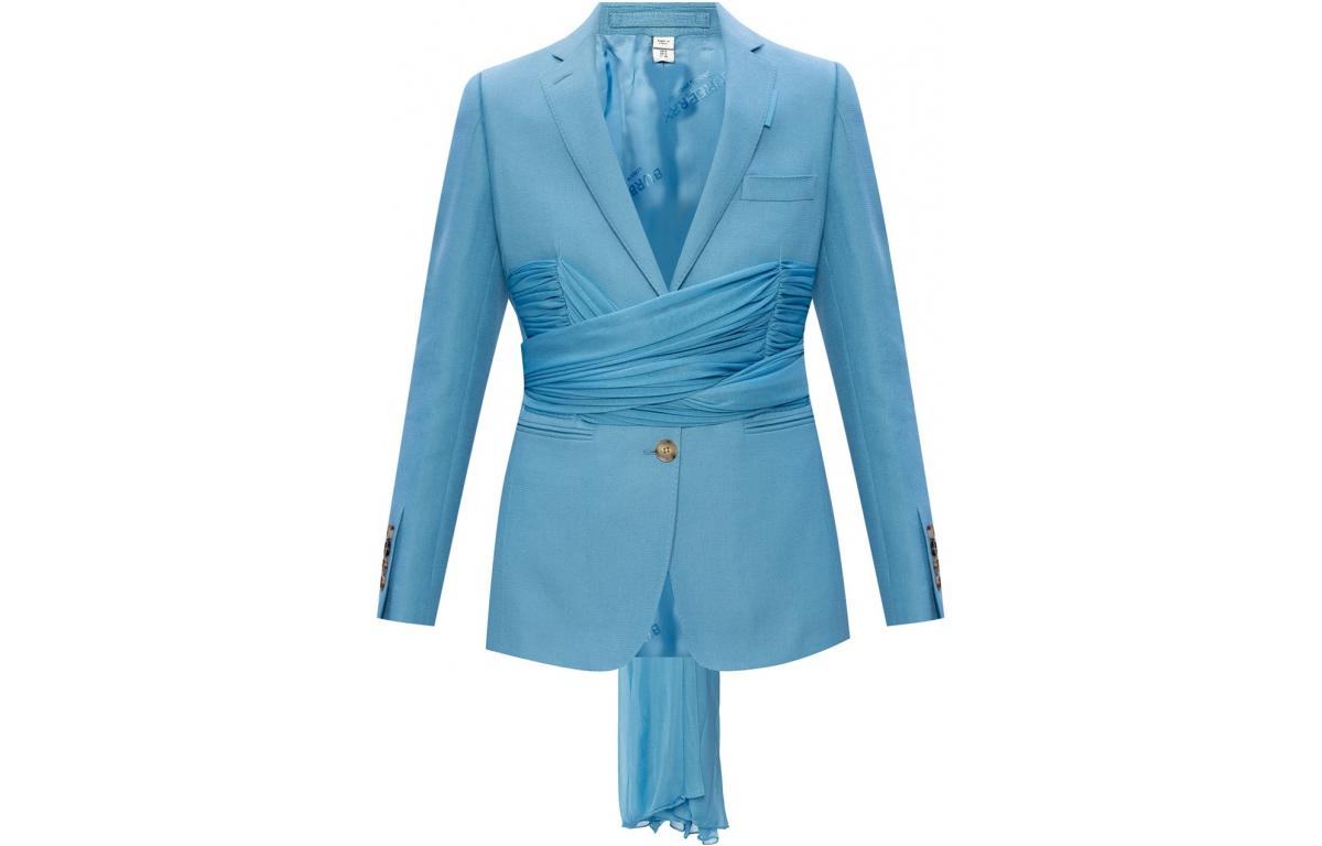 Burberry FW23 Business Suit Coat Women's Blue
