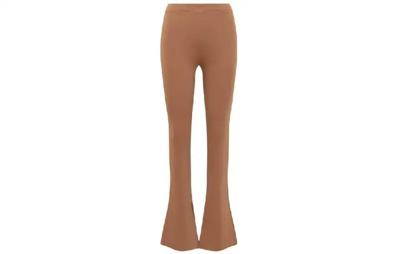 OFF WHITE Logo Printed Flared Trousers