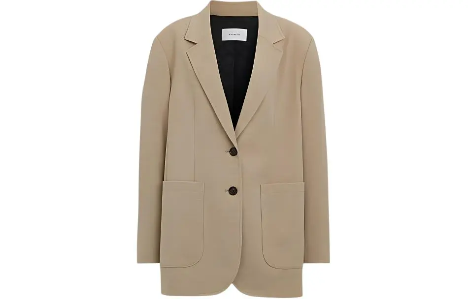 COACH SS24 Business Suit Coat Women's Green Tea Brown
