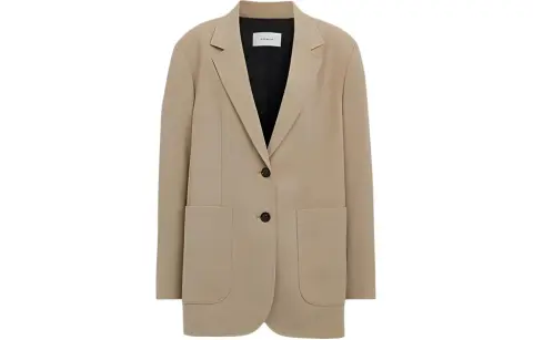 COACH SS24 Business Suit Coat Women's Green Tea Brown