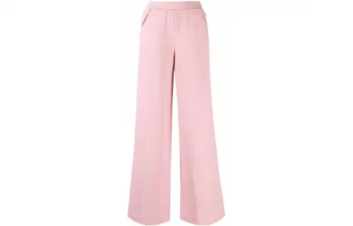 Adidas Originals Knitted Sweatpants Women's Pink Moderate Wide Leg Pants