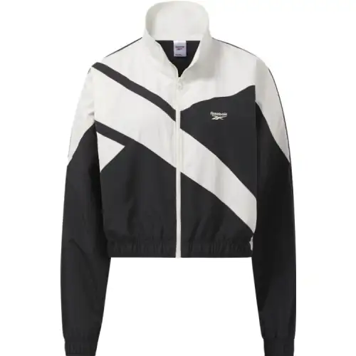 Reebok Cropped Coats Women's Black Stand Collar Moderate