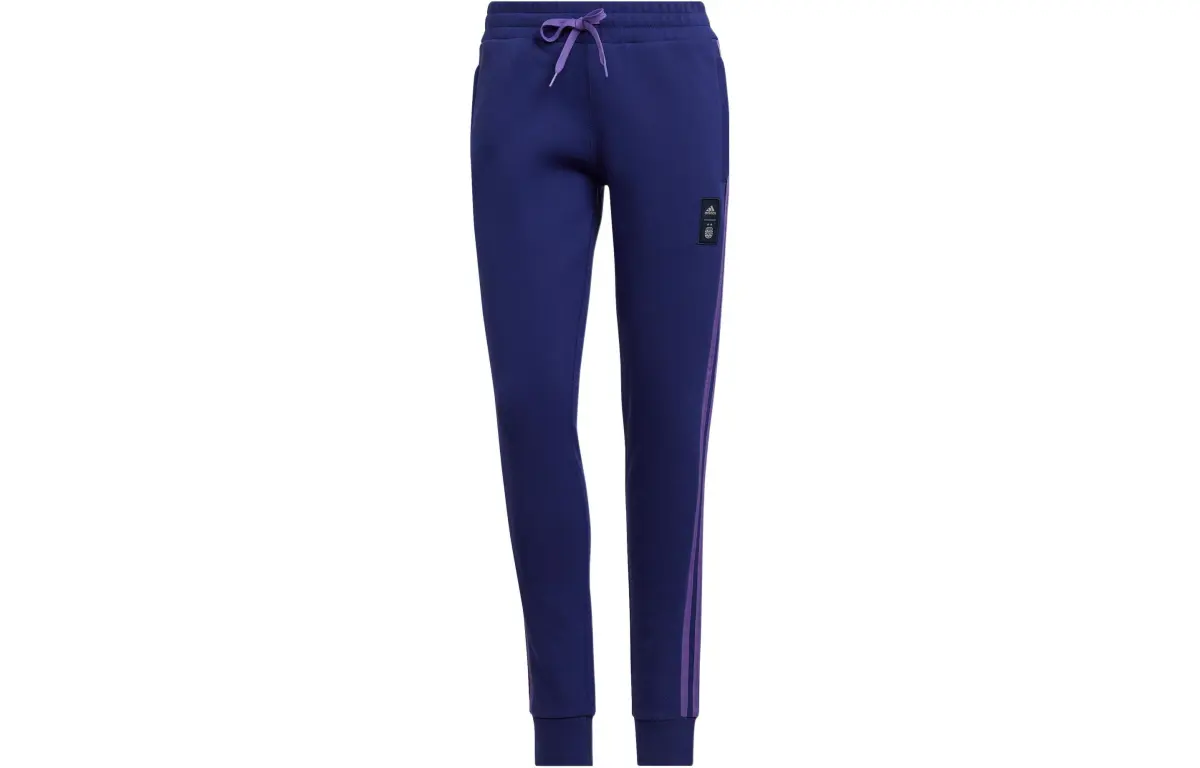 Adidas Knitted Sweatpants Women's Blue