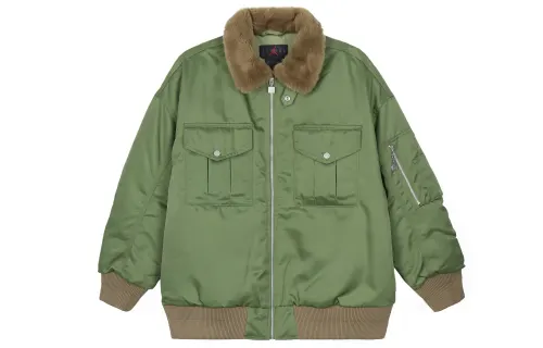 Jordan Jackets & Coats Women's Light Olive Yellow