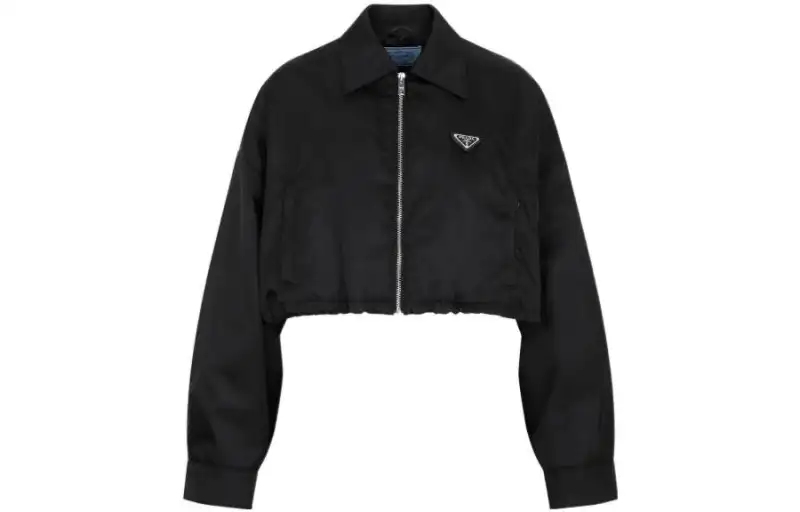 Prada Re-Nylon cropped blouson jacket