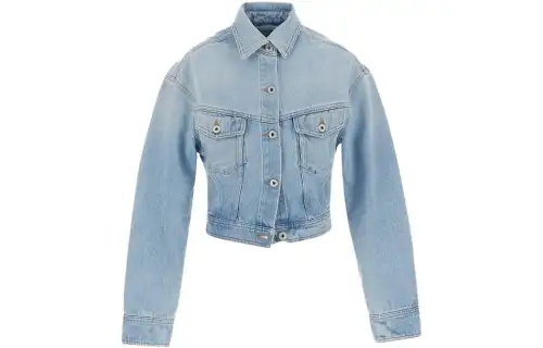 OFF-WHITE cropped denim jacket