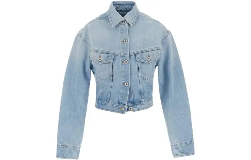 OFF-WHITE cropped denim jacket