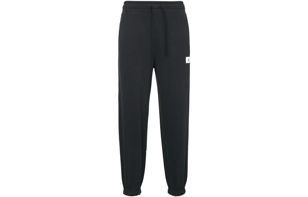 Jordan Knitted Sweatpants Women's Black Moderate Cuffed Pants