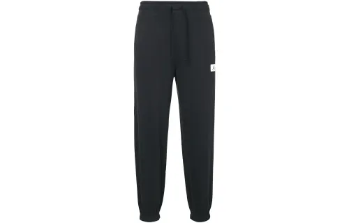 Jordan Knitted Sweatpants Women's Black Moderate Cuffed Pants